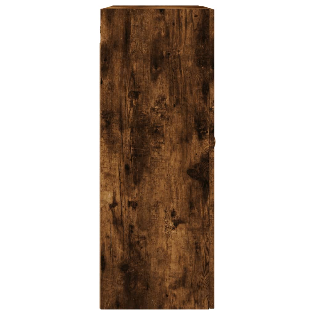 Armoire murale chêne fumé 69,5x34x90 cm - XIOS
