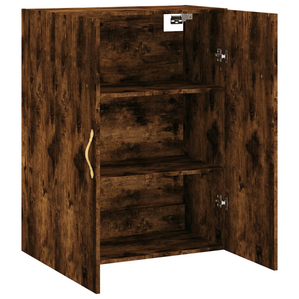 Armoire murale chêne fumé 69,5x34x90 cm - XIOS