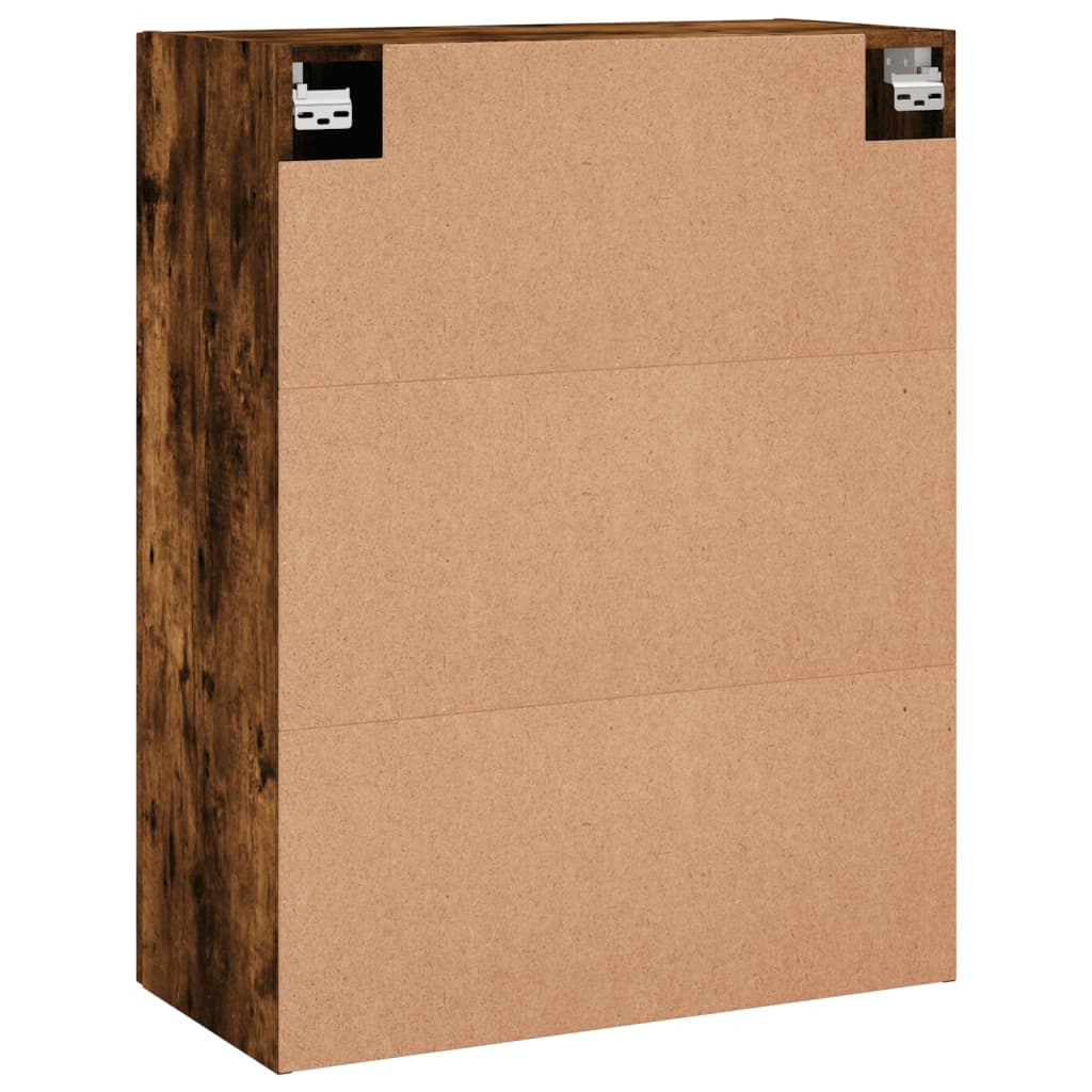 Armoire murale chêne fumé 69,5x34x90 cm - XIOS