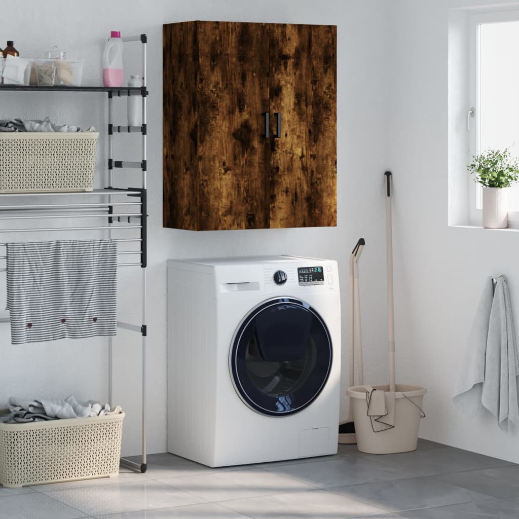 Armoire murale chêne fumé 69,5x34x90 cm - XIOS