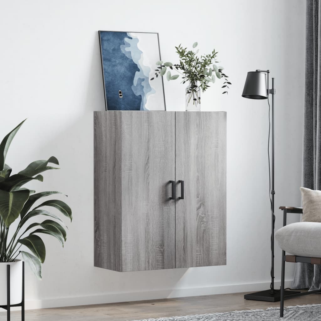 Armoire murale sonoma gris 69,5x34x90 cm - XIOS