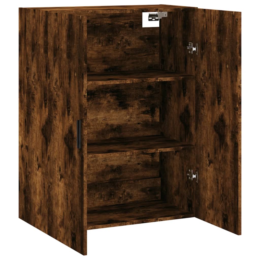 Armoire murale chêne fumé 69,5x34x90 cm - XIOS