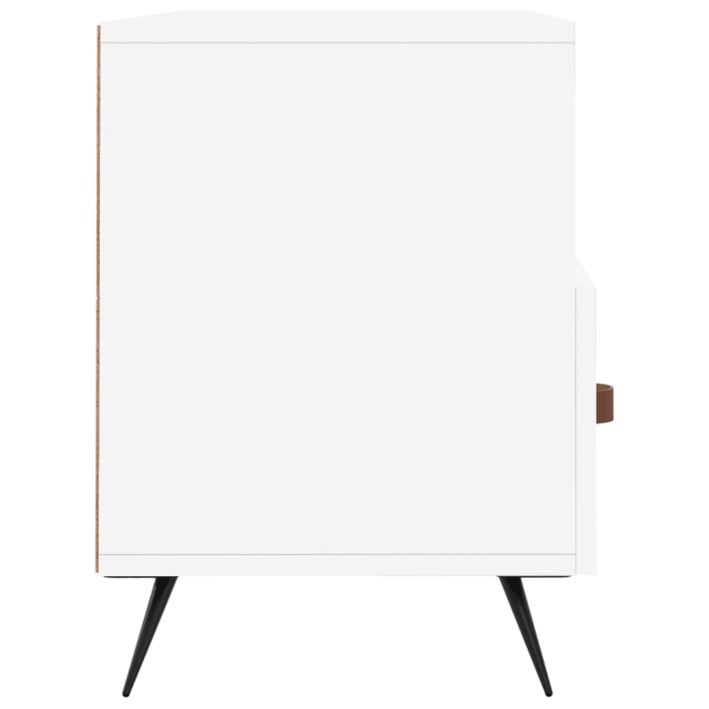 Meuble TV blanc 102x36x50 cm bois d'ingénierie - XIOS