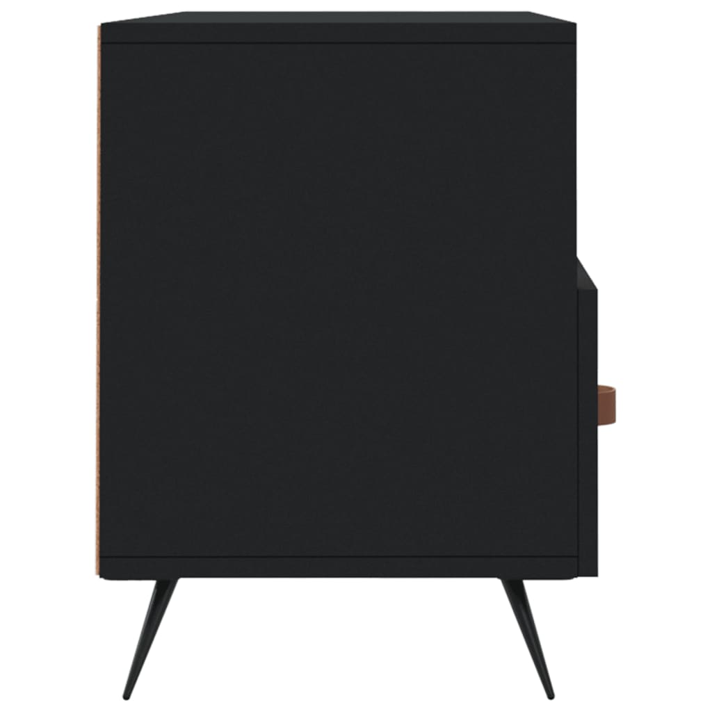 Meuble TV noir 102x36x50 cm bois d'ingénierie - XIOS