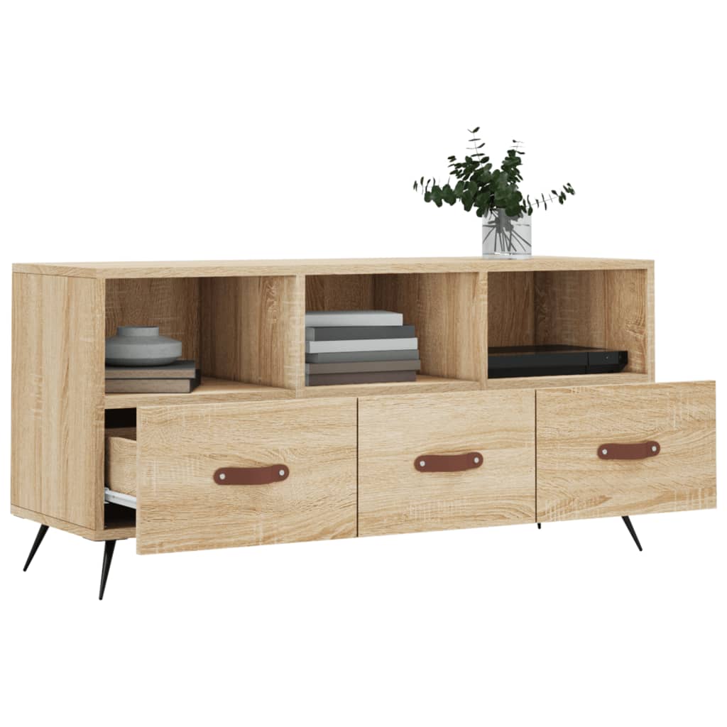 Meuble TV chêne sonoma 102x36x50 cm bois d'ingénierie - XIOS