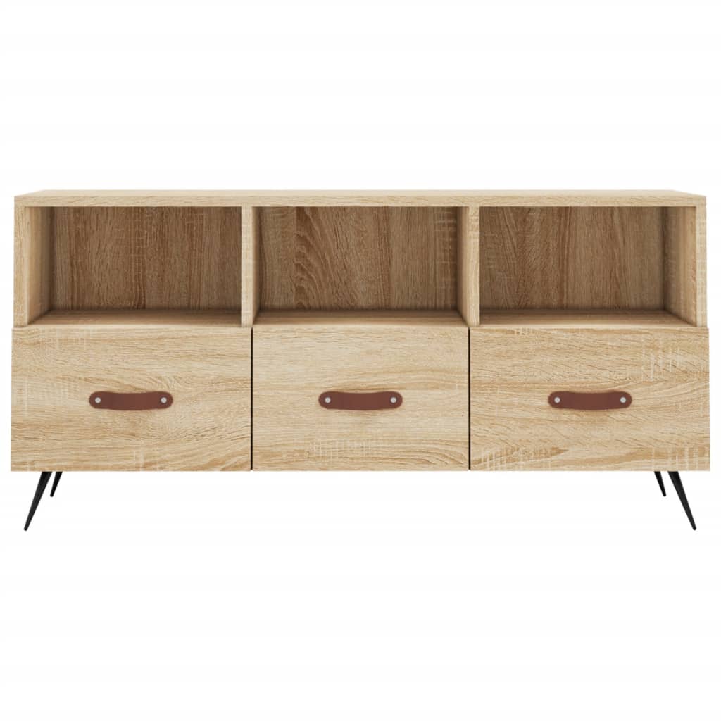 Meuble TV chêne sonoma 102x36x50 cm bois d'ingénierie - XIOS
