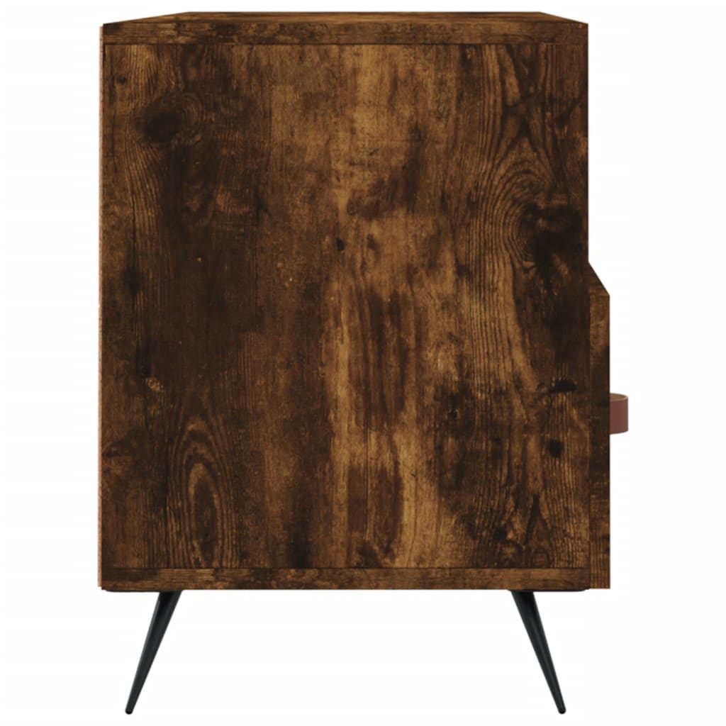 Meuble TV chêne fumé 102x36x50 cm bois d'ingénierie - XIOS