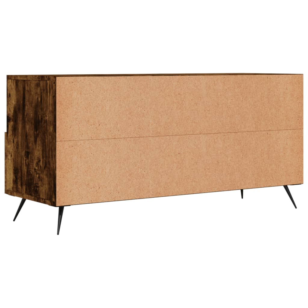 Meuble TV chêne fumé 102x36x50 cm bois d'ingénierie - XIOS