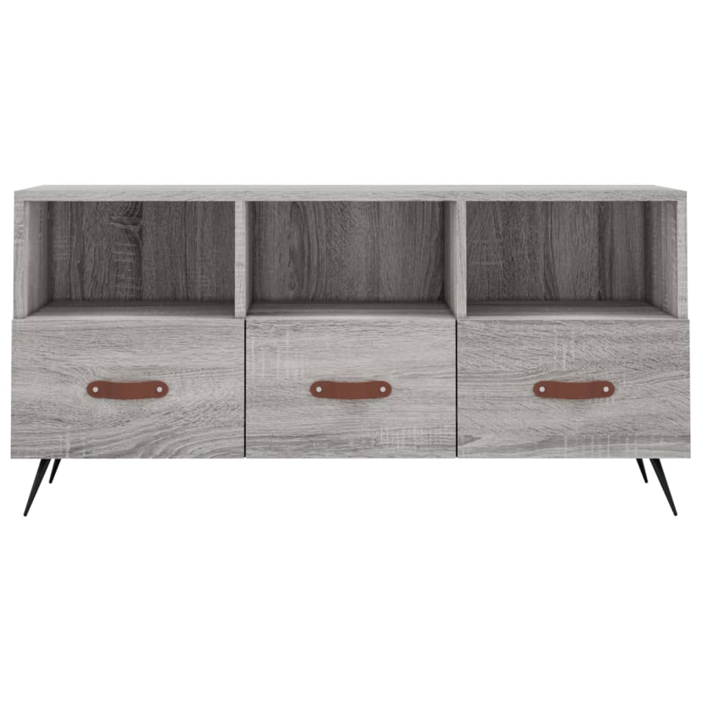 Meuble TV sonoma gris 102x36x50 cm bois d'ingénierie - XIOS