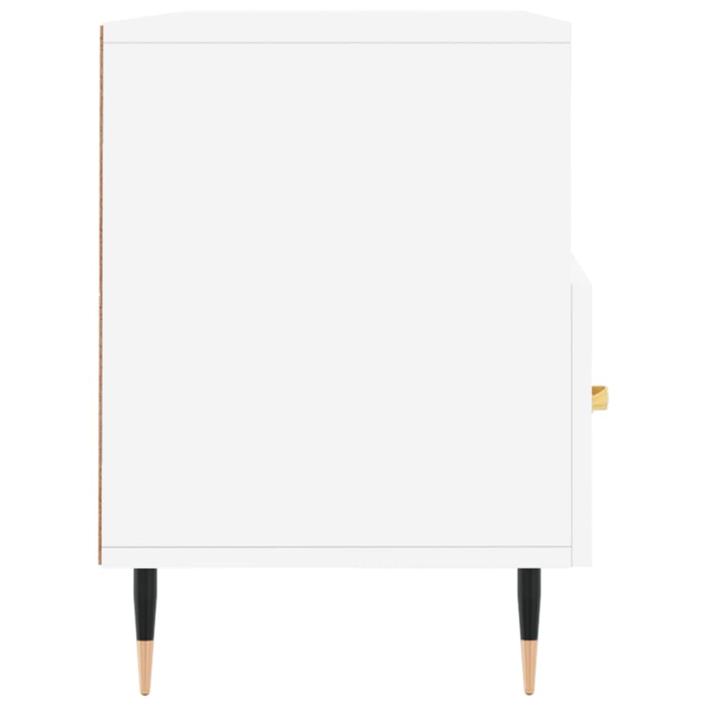 Meuble TV blanc 102x36x50 cm bois d'ingénierie - XIOS