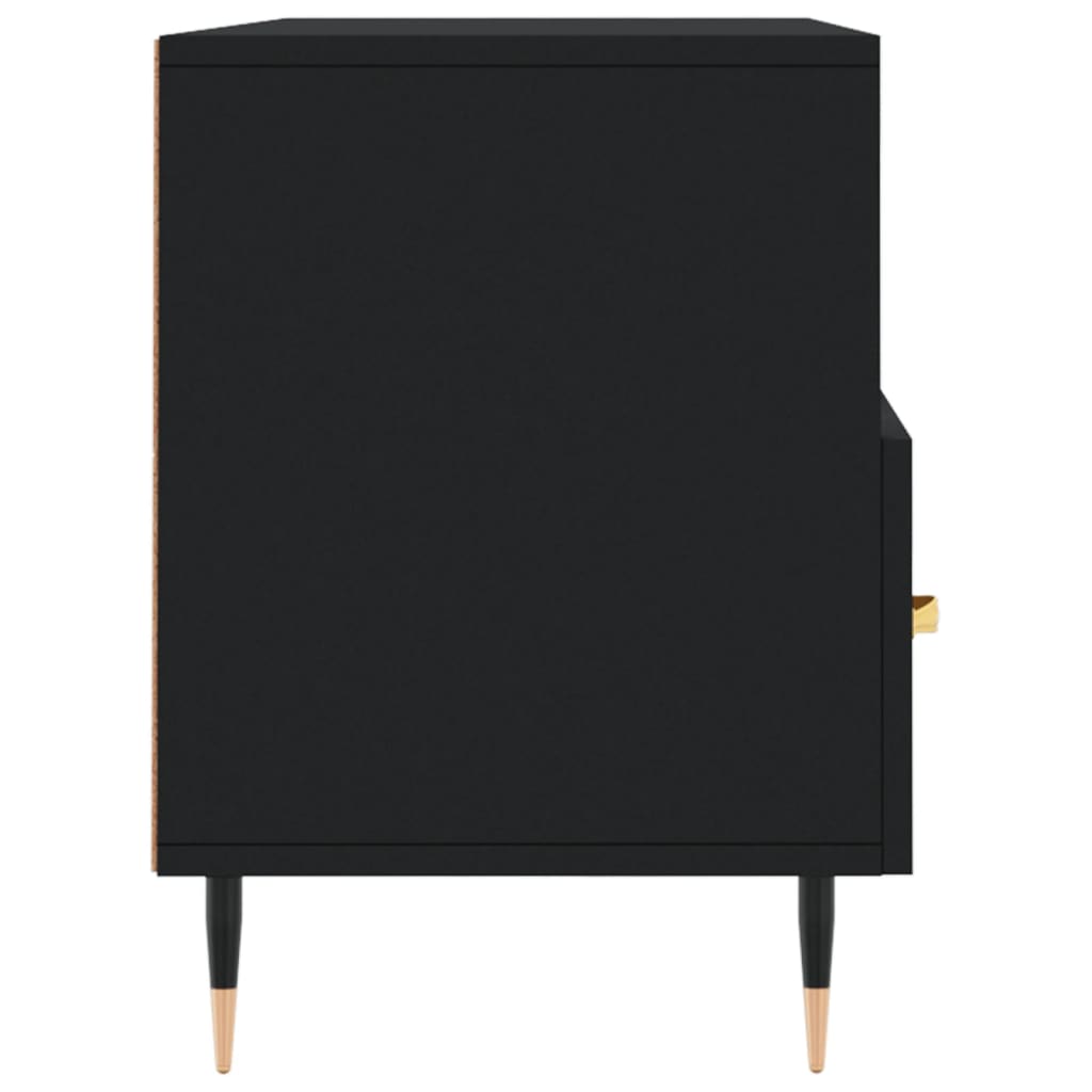 Meuble TV noir 102x36x50 cm bois d'ingénierie - XIOS