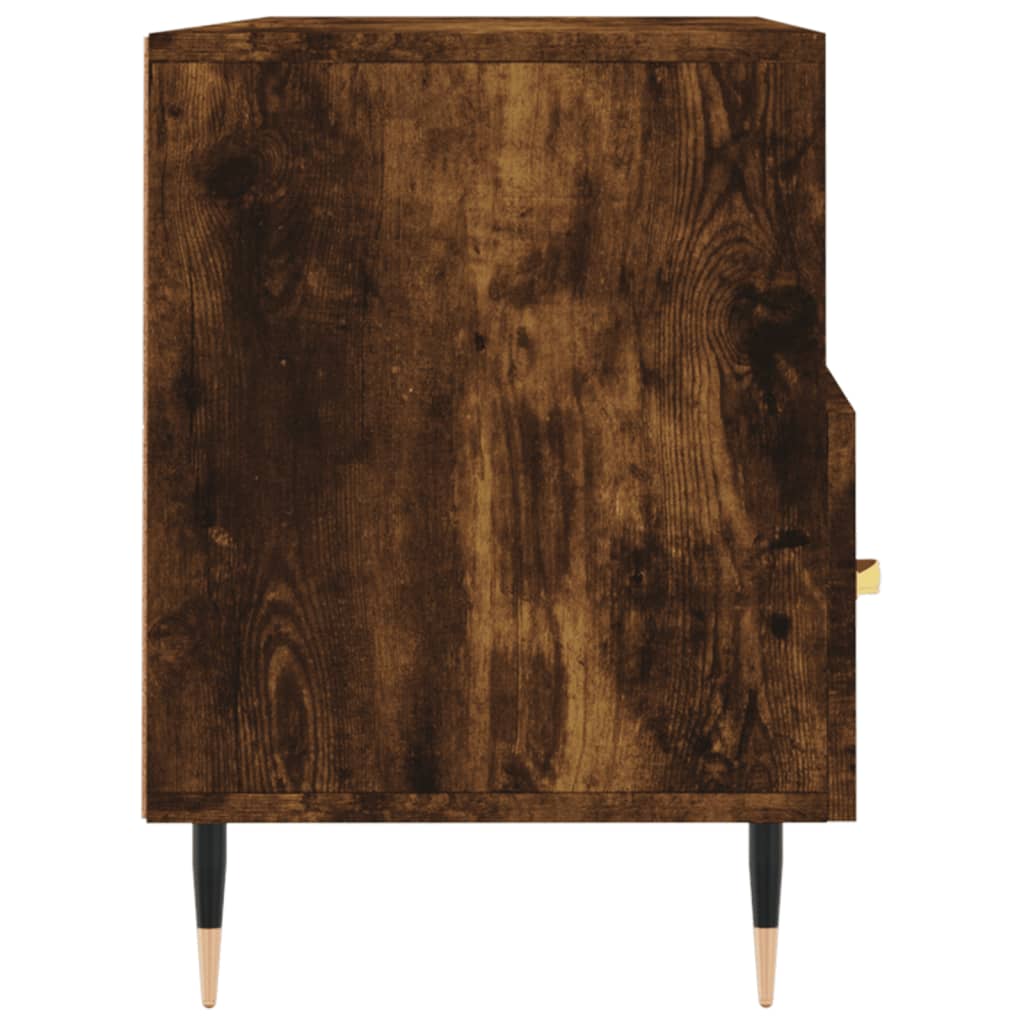 Meuble TV chêne fumé 102x36x50 cm bois d'ingénierie - XIOS