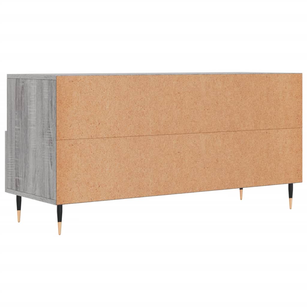 Meuble TV sonoma gris 102x36x50 cm bois d'ingénierie - XIOS
