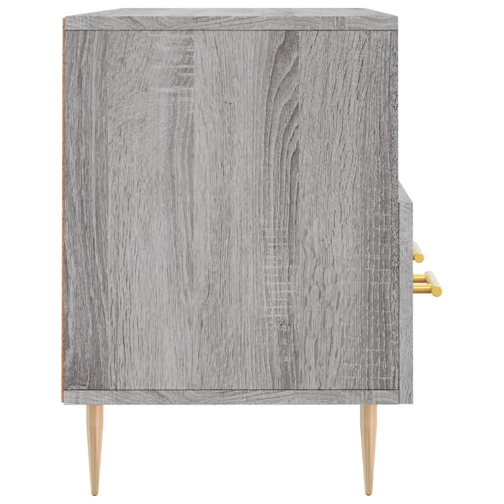 Meuble TV sonoma gris 102x36x50 cm bois d'ingénierie - XIOS