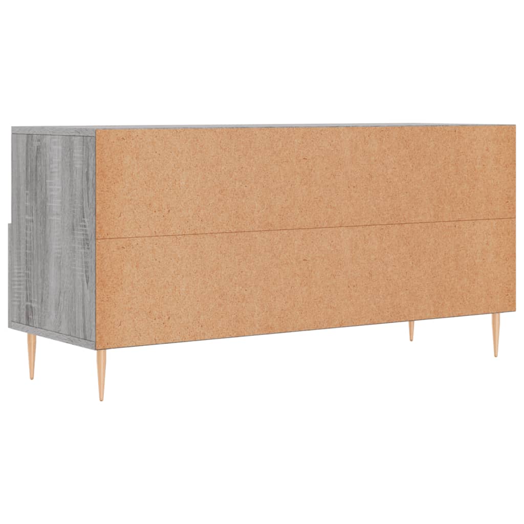 Meuble TV sonoma gris 102x36x50 cm bois d'ingénierie - XIOS