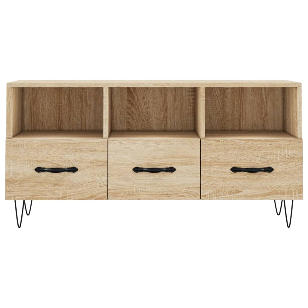 Meuble TV chêne sonoma 102x36x50 cm bois d'ingénierie - XIOS