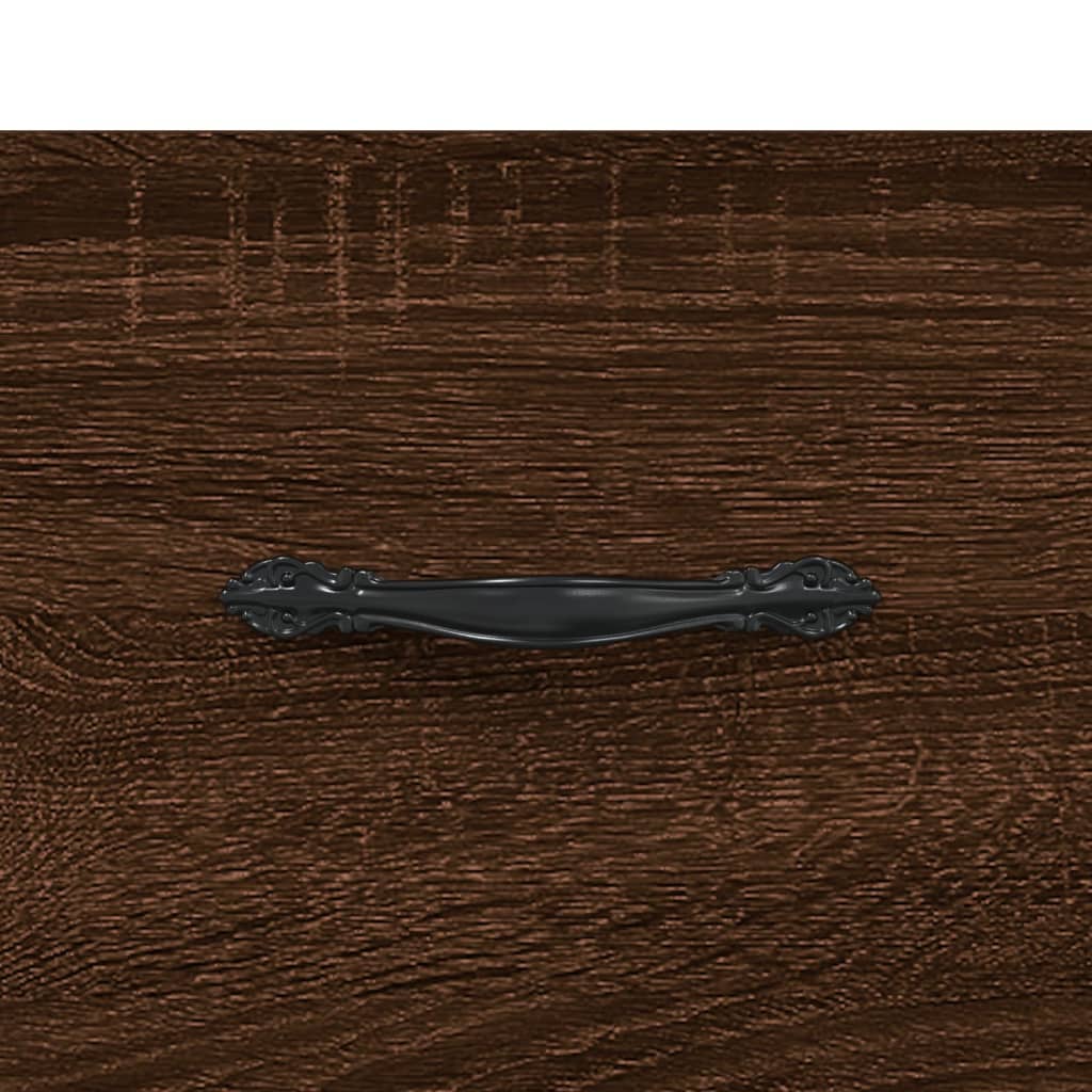 Meuble TV chêne marron 102x36x50 cm bois d'ingénierie - XIOS