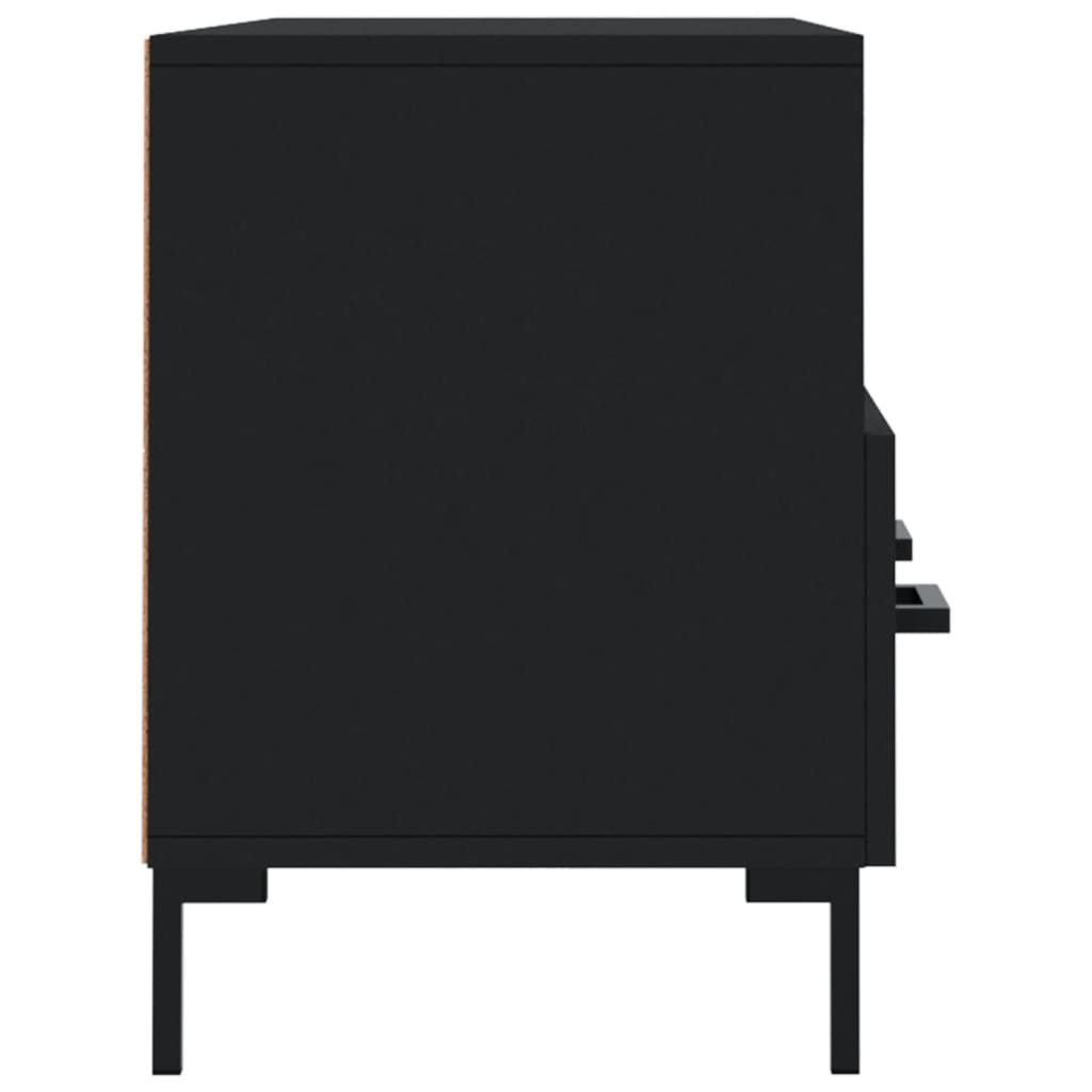 Meuble TV noir 102x36x50 cm bois d'ingénierie - XIOS