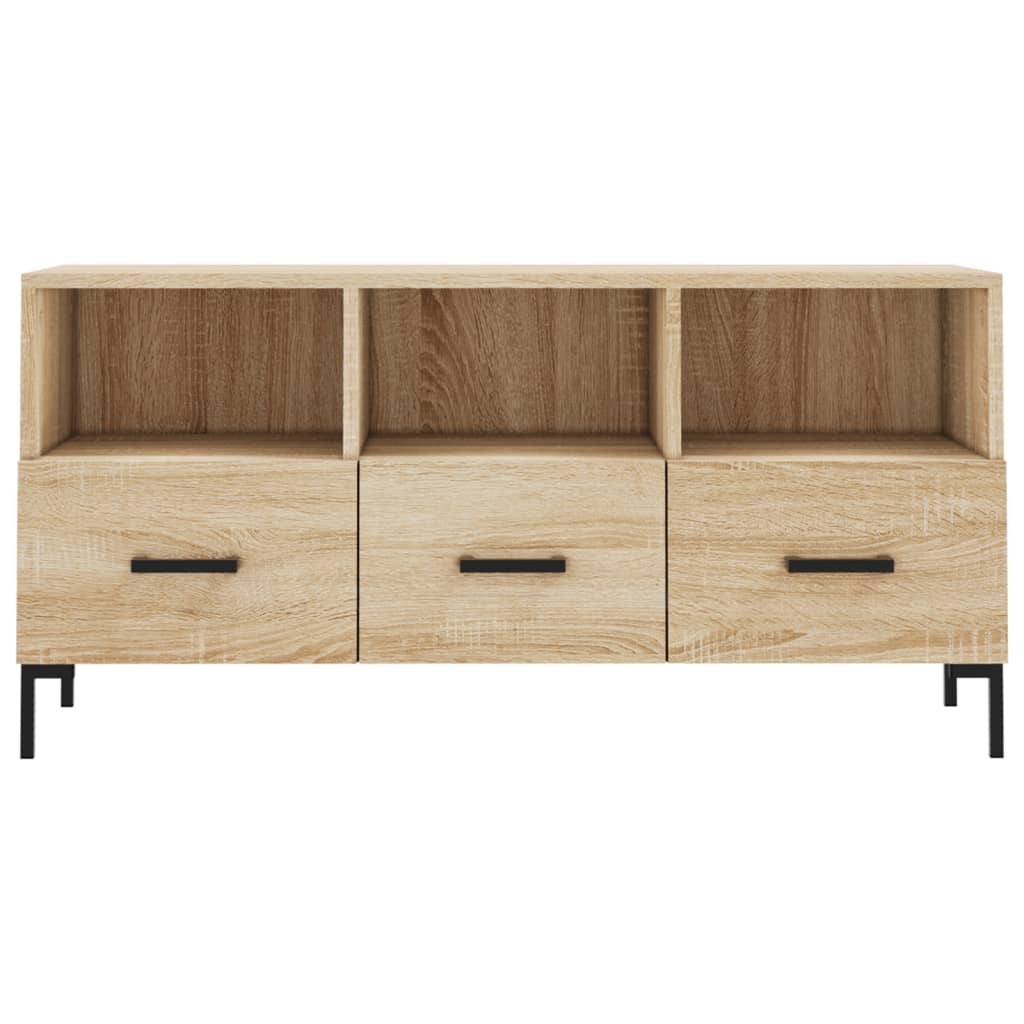 Meuble TV chêne sonoma 102x36x50 cm bois d'ingénierie - XIOS