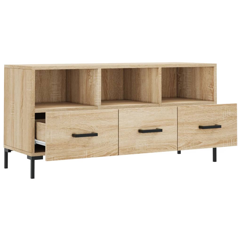 Meuble TV chêne sonoma 102x36x50 cm bois d'ingénierie - XIOS