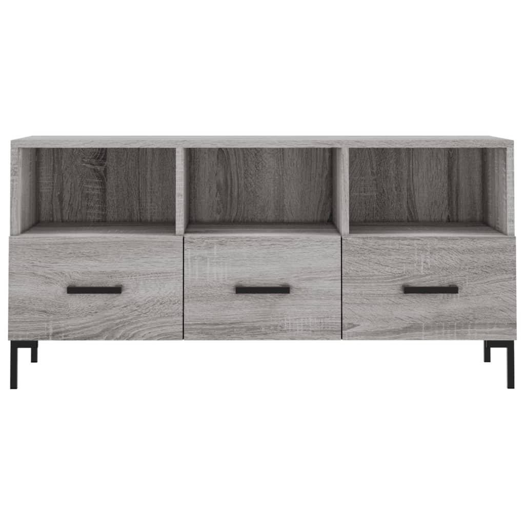 Meuble TV sonoma gris 102x36x50 cm bois d'ingénierie - XIOS