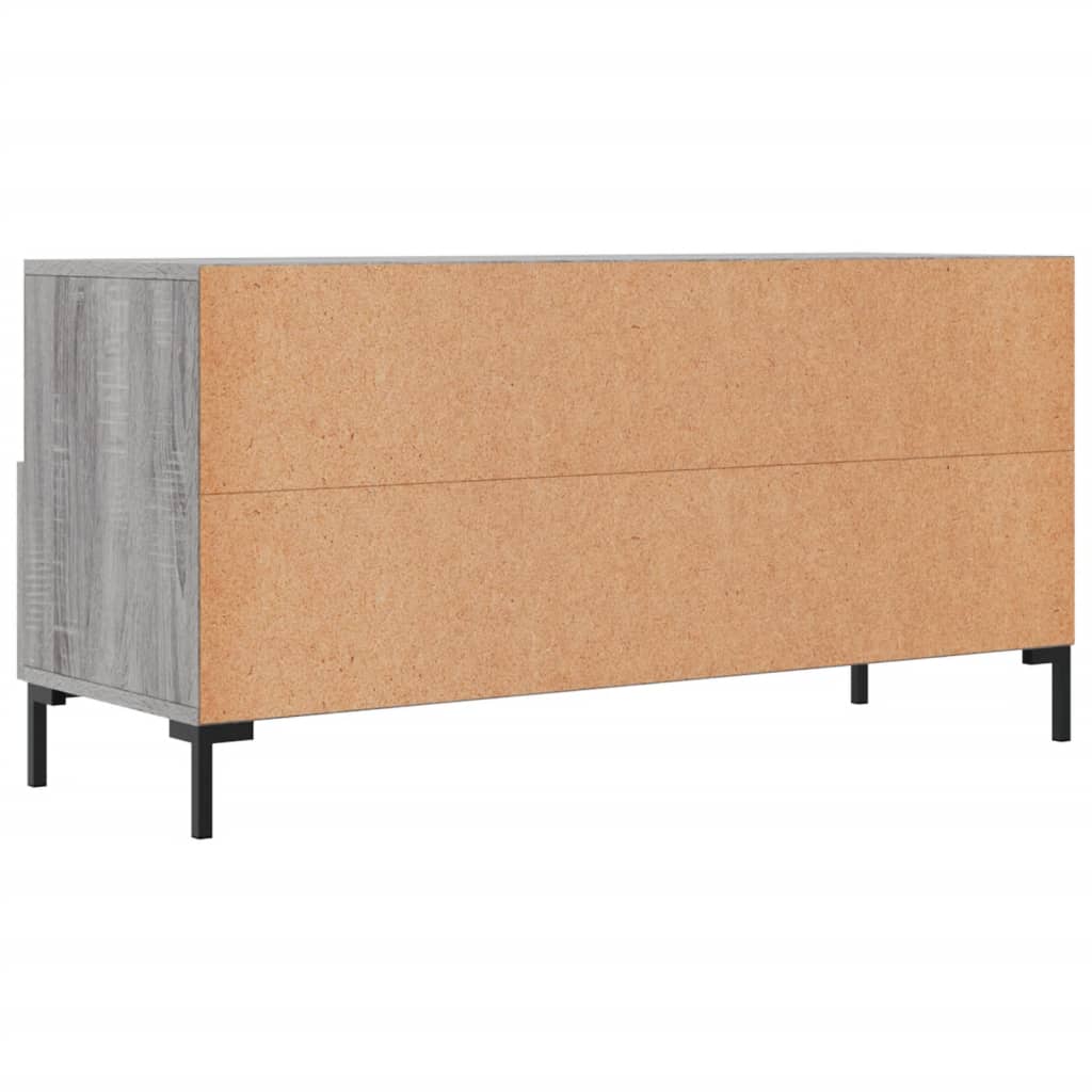 Meuble TV sonoma gris 102x36x50 cm bois d'ingénierie - XIOS