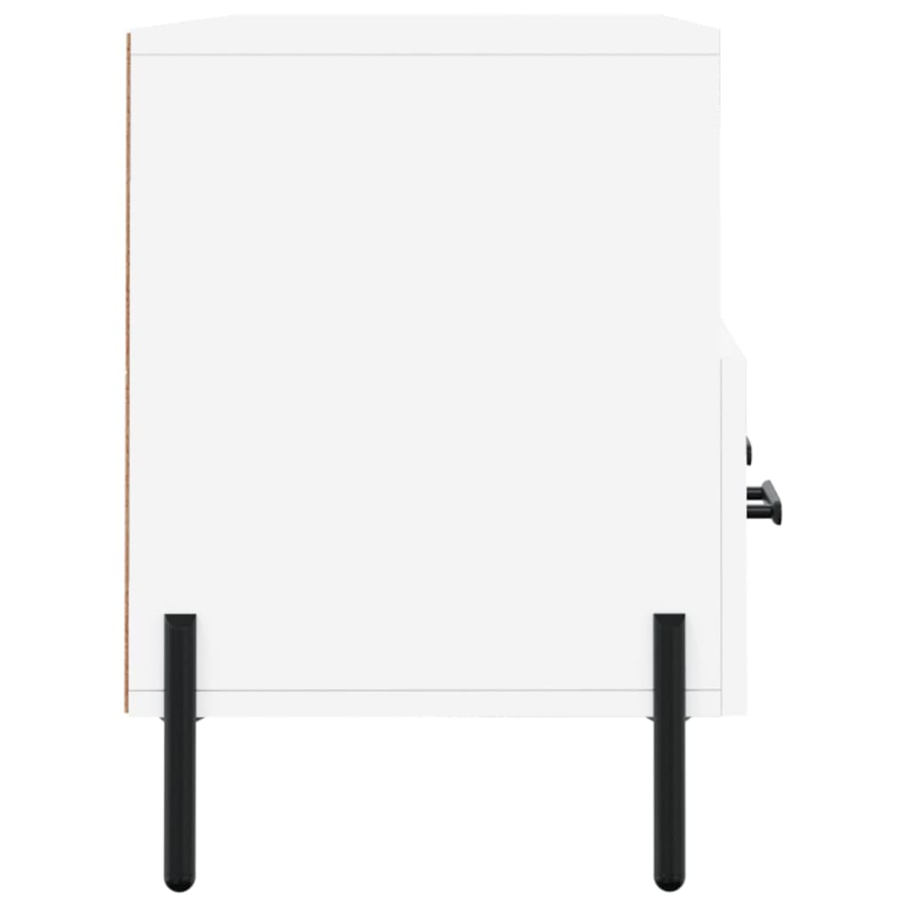Meuble TV blanc 102x36x50 cm bois d'ingénierie - XIOS
