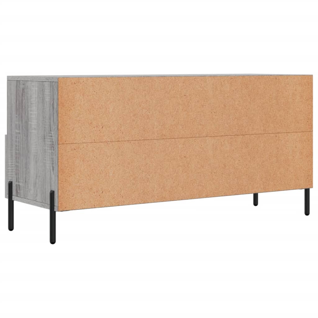 Meuble TV sonoma gris 102x36x50 cm bois d'ingénierie - XIOS