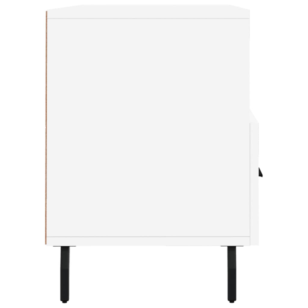 Meuble TV blanc 102x36x50 cm bois d'ingénierie - XIOS