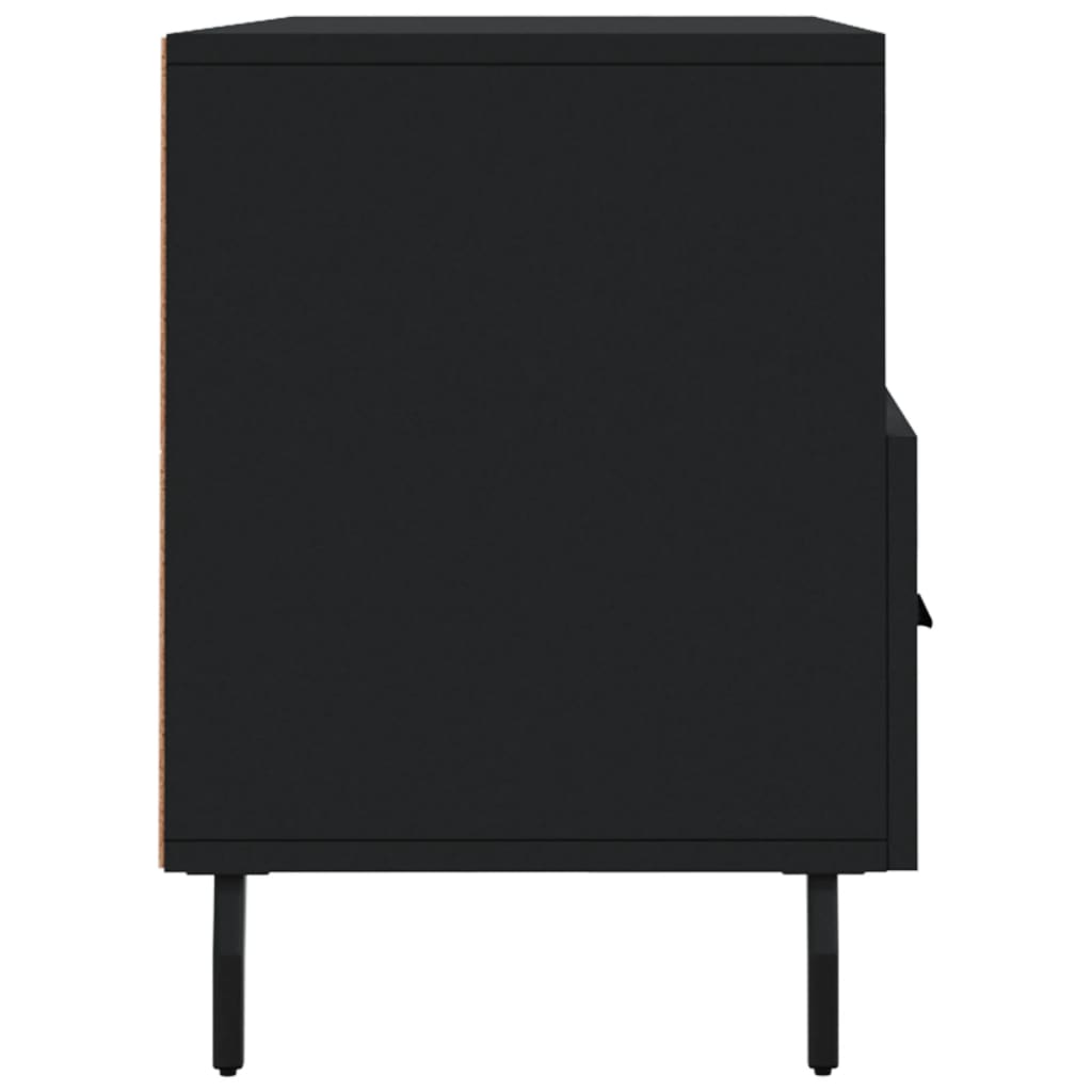 Meuble TV noir 102x36x50 cm bois d'ingénierie - XIOS