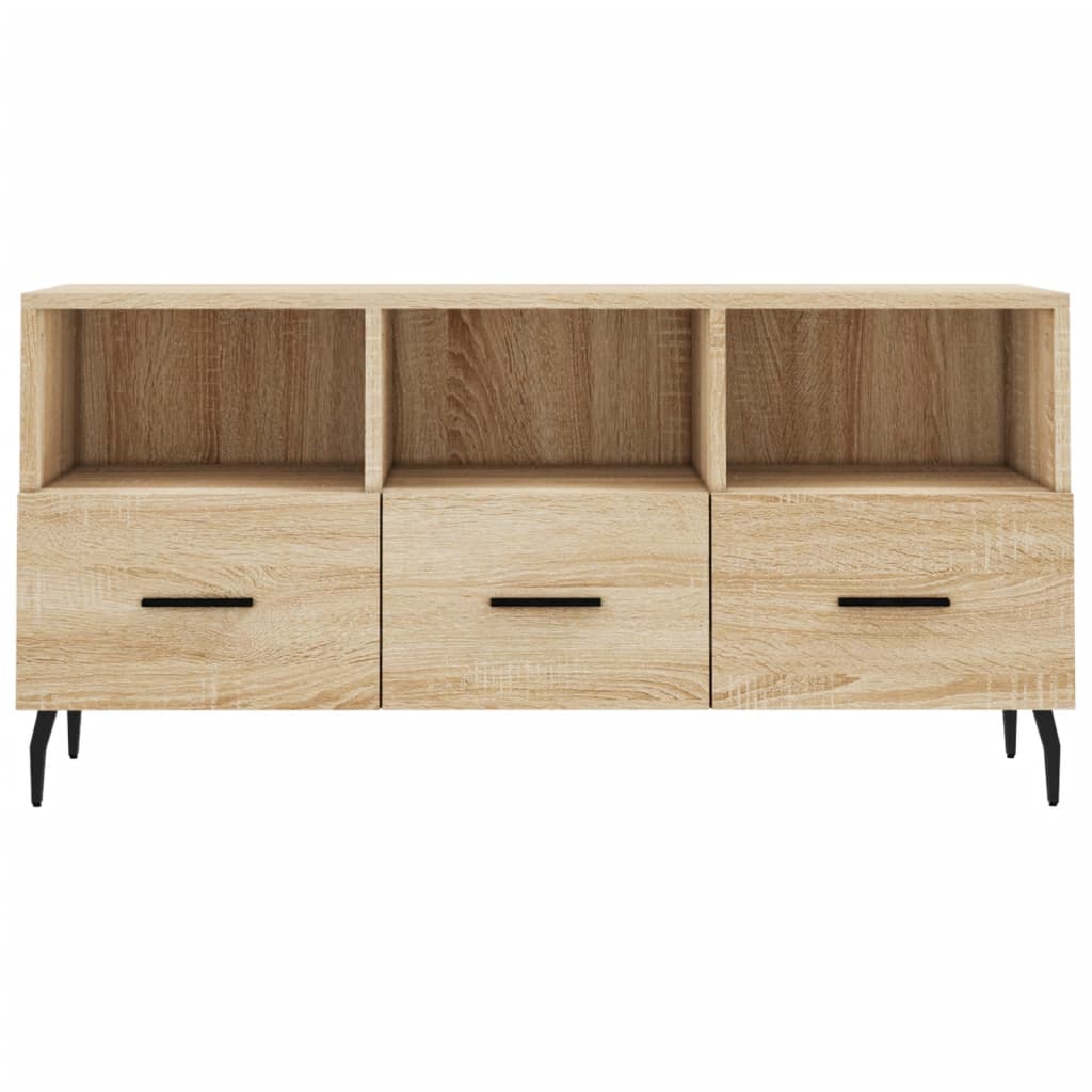 Meuble TV chêne sonoma 102x36x50 cm bois d'ingénierie - XIOS