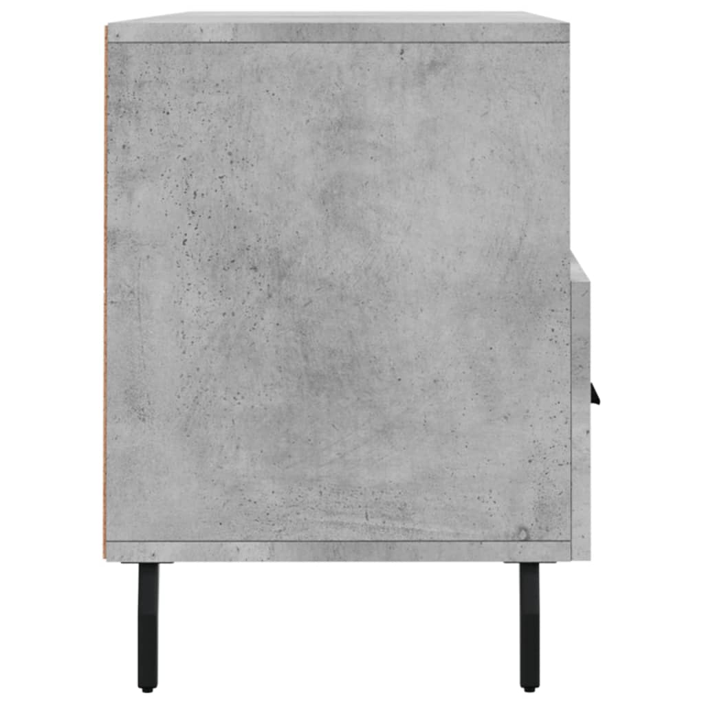 Meuble TV gris béton 102x36x50 cm bois d'ingénierie - XIOS