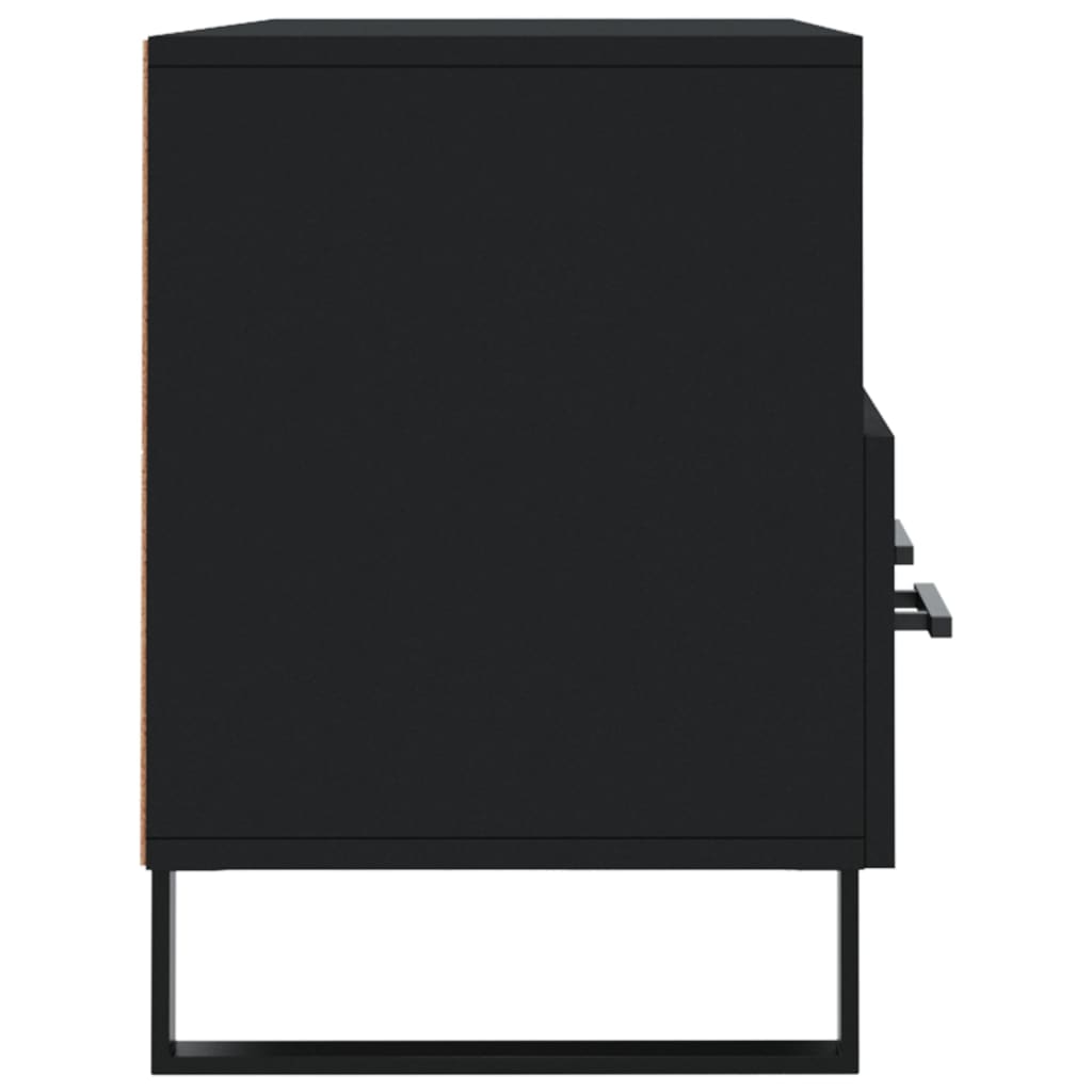 Meuble TV noir 102x36x50 cm bois d'ingénierie - XIOS