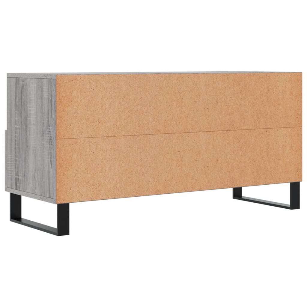 Meuble TV sonoma gris 102x36x50 cm bois d'ingénierie - XIOS