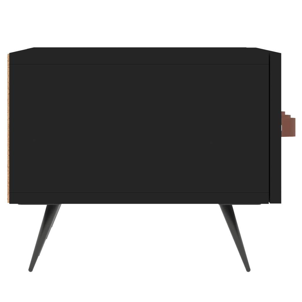 Meuble TV noir 150x36x30 cm bois d'ingénierie - XIOS