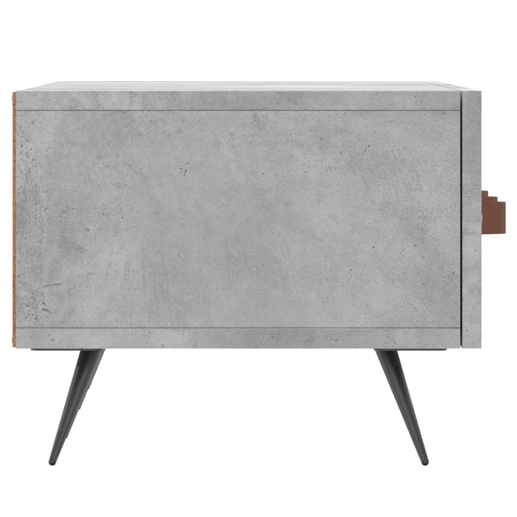 Meuble TV gris béton 150x36x30 cm bois d'ingénierie - XIOS