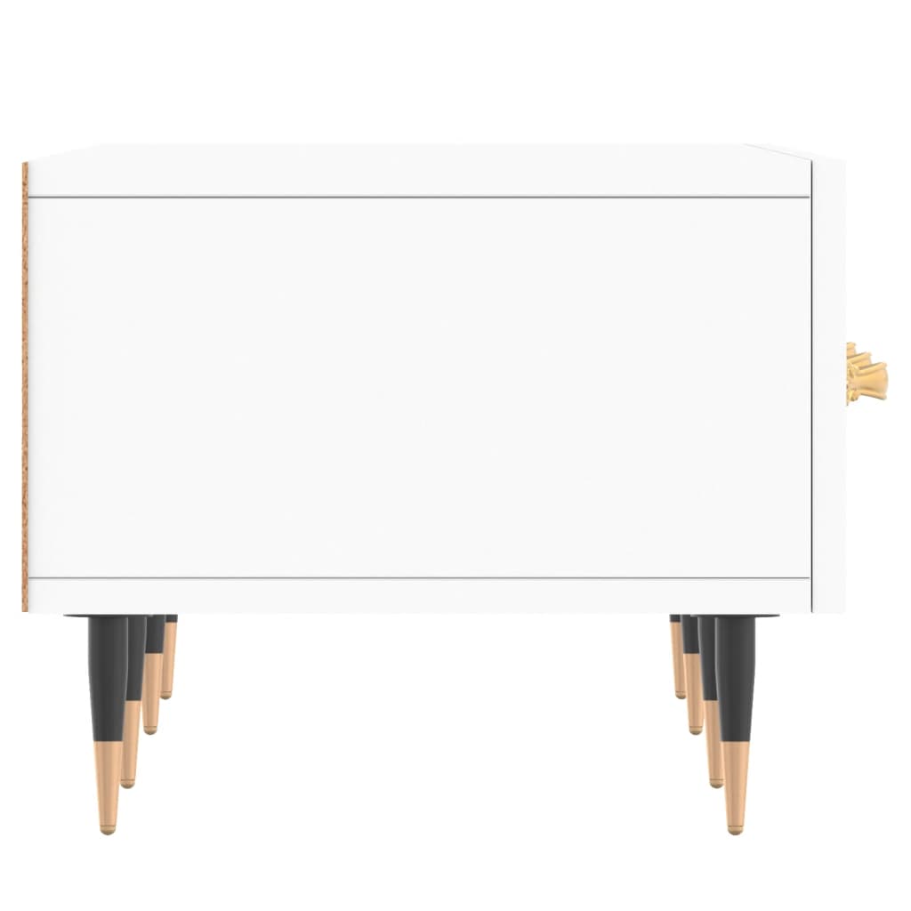 Meuble TV blanc 150x36x30 cm bois d'ingénierie - XIOS