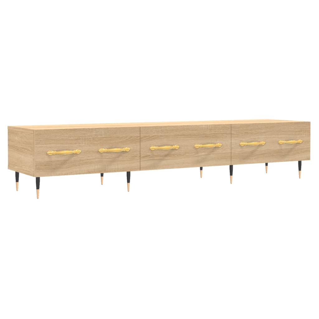Meuble TV chêne sonoma 150x36x30 cm bois d'ingénierie - XIOS