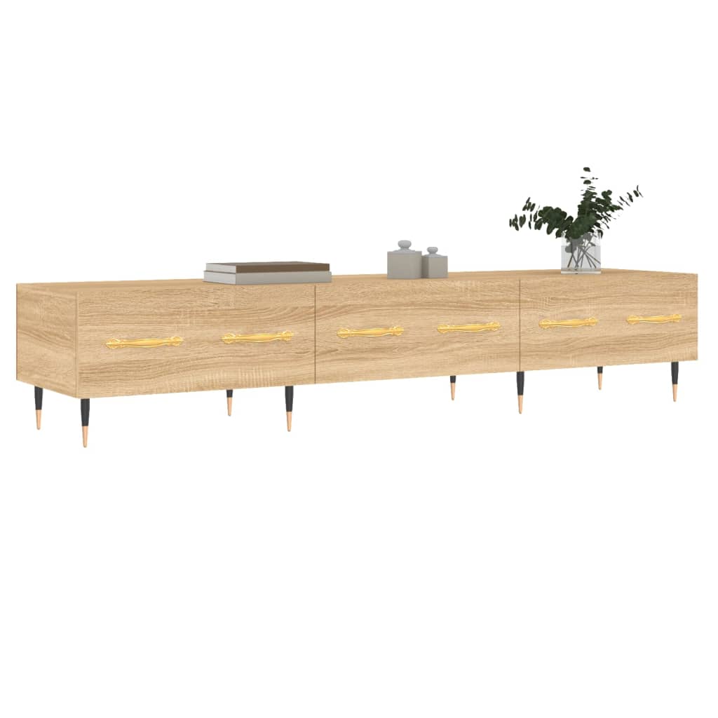 Meuble TV chêne sonoma 150x36x30 cm bois d'ingénierie - XIOS