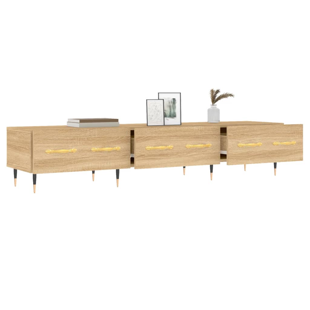 Meuble TV chêne sonoma 150x36x30 cm bois d'ingénierie - XIOS