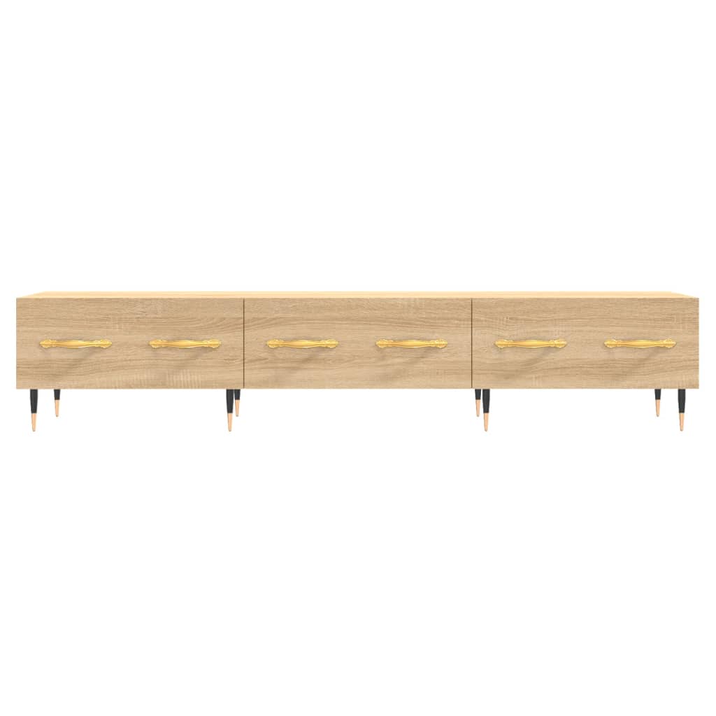 Meuble TV chêne sonoma 150x36x30 cm bois d'ingénierie - XIOS