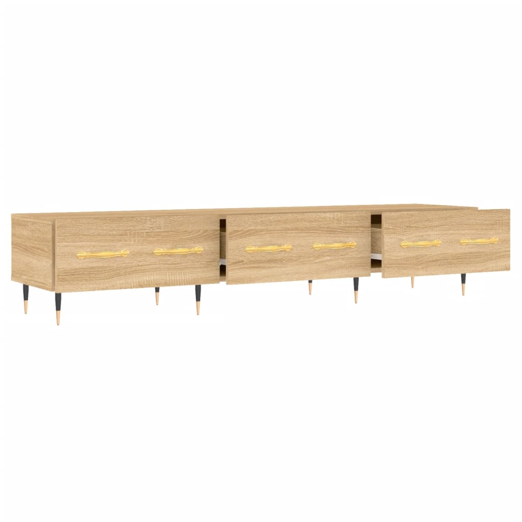 Meuble TV chêne sonoma 150x36x30 cm bois d'ingénierie - XIOS