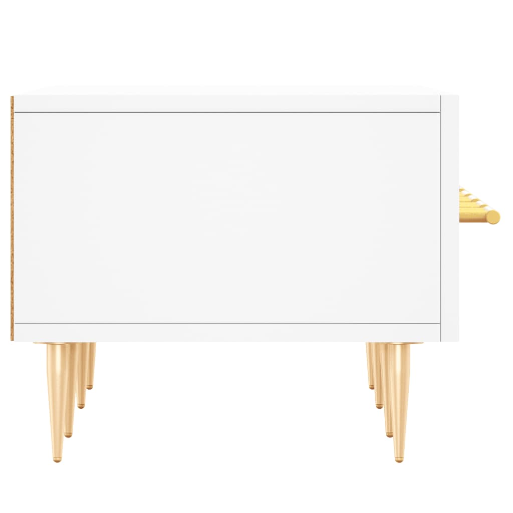 Meuble TV blanc 150x36x30 cm bois d'ingénierie - XIOS
