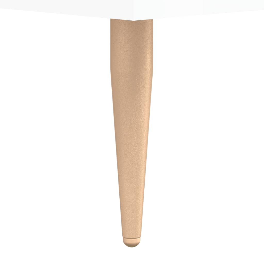 Meuble TV blanc brillant 150x36x30 cm bois d'ingénierie - XIOS
