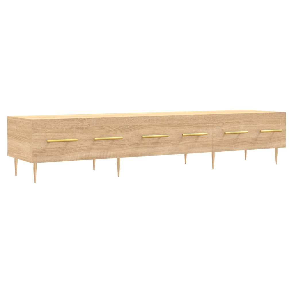Meuble TV chêne sonoma 150x36x30 cm bois d'ingénierie - XIOS