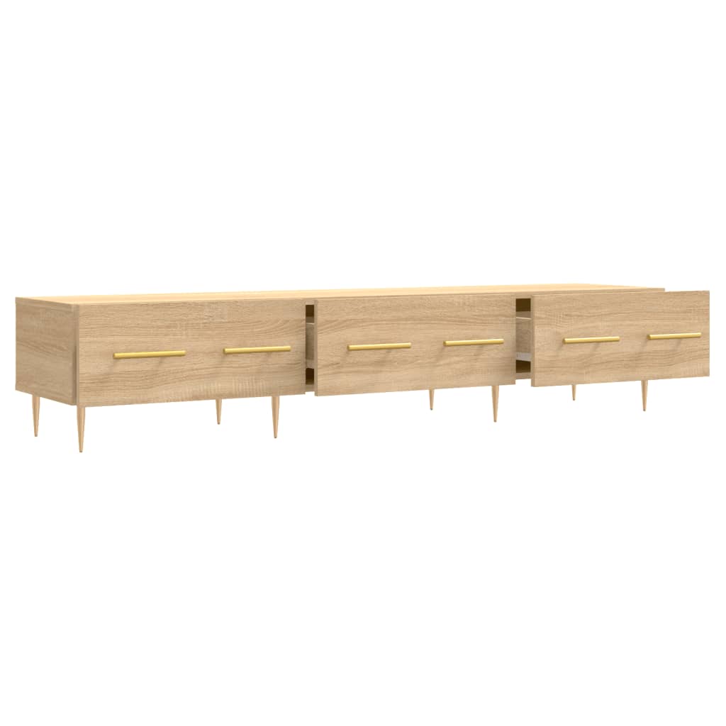 Meuble TV chêne sonoma 150x36x30 cm bois d'ingénierie - XIOS