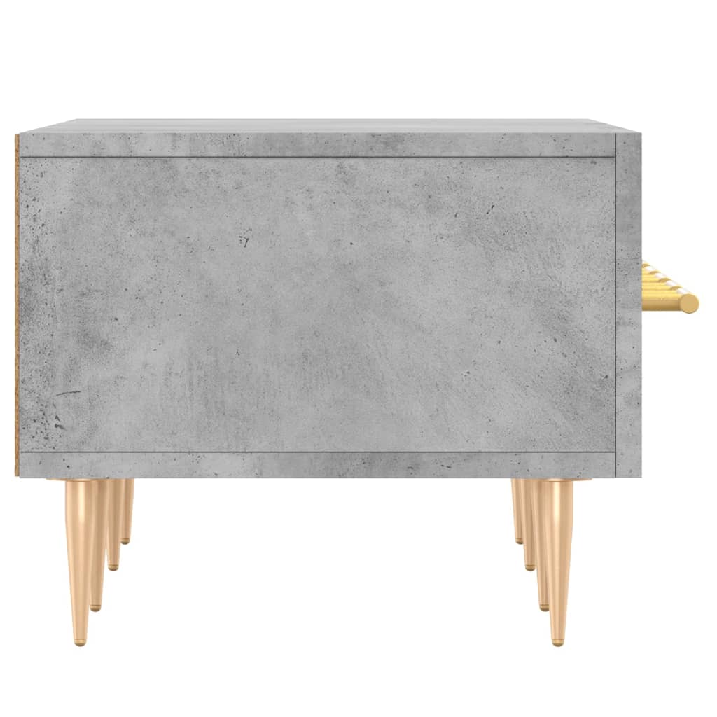 Meuble TV gris béton 150x36x30 cm bois d'ingénierie - XIOS