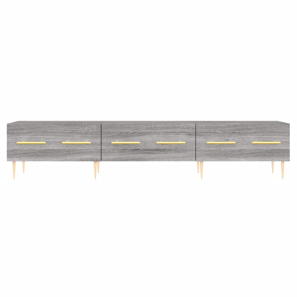 Meuble TV sonoma gris 150x36x30 cm bois d'ingénierie - XIOS