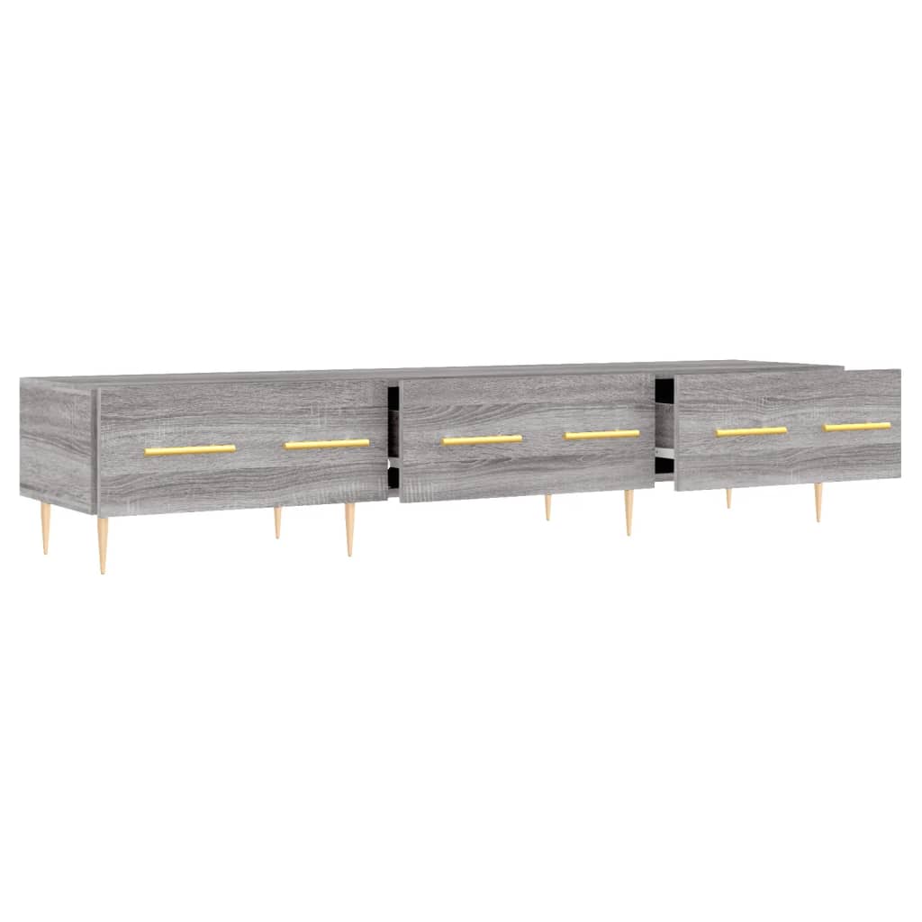 Meuble TV sonoma gris 150x36x30 cm bois d'ingénierie - XIOS