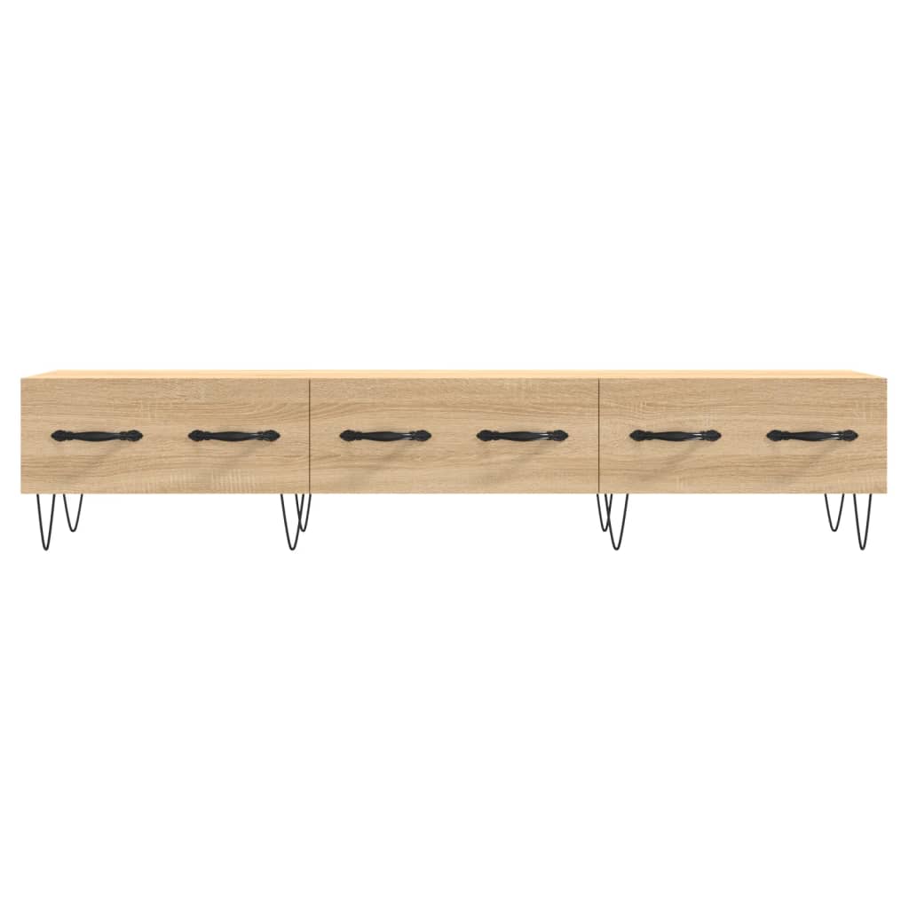 Meuble TV chêne sonoma 150x36x30 cm bois d'ingénierie - XIOS